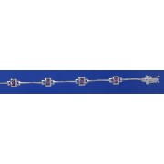 SPC RECT.IMM.AMETHYST BARLINK BRACELET