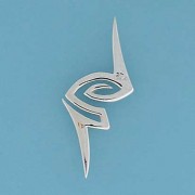 SPC ABSTRACT SQUIGGLE SLIDER PENDANT   =