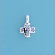 SPC 10mm ASSORTED COLOUR CZ PLUS SIGN  +