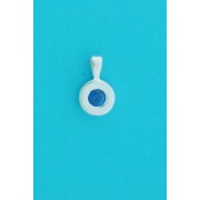 SPC 9mm PLAIN RIM ASST.COLOUR CZ PENDS.