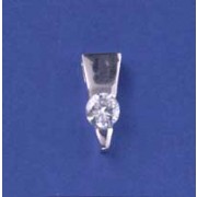 SPC 17x7mm TRIANGLE PENDANT WITH 6mm CZ