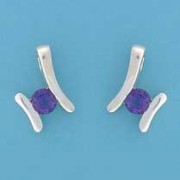 SPC 5mm AMETHYST FANCY STUDS