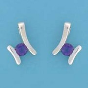 SPC 5mm AMETHYST FANCY STUDS