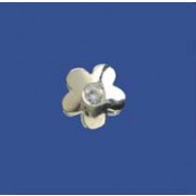 SPC CZ SET FLOWER/SPLAT SLIDER PENDANT =