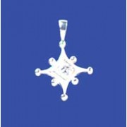 SPC STAR WITH BEADS CZ PENDANT