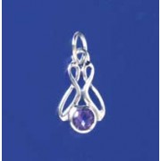 SPC 5mm AMETHYST FANCY PENDANT         =