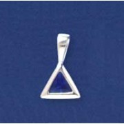 SPC 10mm TRIANGULAR BLUE STONE PEND.