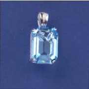 SPC 14x10 RECTANGULAR BLUE STONE PEND  =