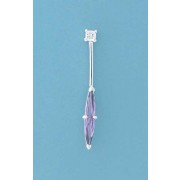 SPC MARQUIS PURPLE CZ BAR DROP PENDANT =