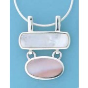 SPC RECT./OVAL FANCY PINK M.O.P PENDANT