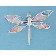 SPC 60x35mm INLAID M.O.P DRAGONFLY PEND=