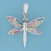 SPC INLAID M.O.P DRAGONFLY PENDANT     =