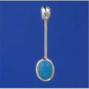 SPC OVAL TURQUOISE PENDULUM PENDANT