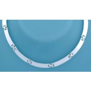 SPC 6mm ID PLATES LINKED NECKLACE      =