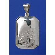 SPC 32x24mm 1/2 ENGRAVED CUSHION LOCKET=