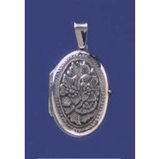 SPC FANCY LOCKET 29x21mm WITH FLOWERS  =