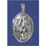 SPC FANCY LOCKET 34X24mm LADY/FLOWER   =