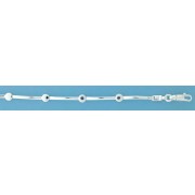 SPC POLISHED BARS/CIRCLES BRACELET     =