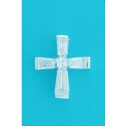 SPC 25x22mm CZ BAGETTE CROSS