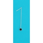 SPC 5mm ONYX PULL THRU EARRINGS