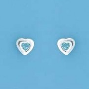 SPC 4mm HEART BT IN 7mm HEART STUDS    =