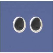 SPC 10x8mm OVAL STUD - ONYX            =
