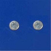 SPC 6mm SYN.BLUE TOPAZ STUDS