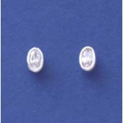 SPC 7x5mm RUBSET OVAL CZ STUDS         =