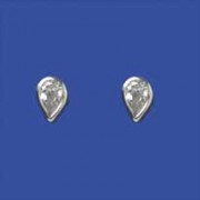 SPC 6mm CZ TEARDROP STUDS              =