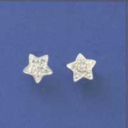 SPC 7mm CZ SET STAR STUDS