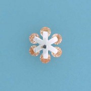 SPC CLIP SET CHAMPAGNE CZ FLOWER STUD