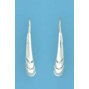 SPC 3 CZ SET CURVED TEARDROP EARRINGS