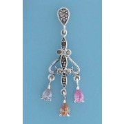 SPC MARC/MULTICOLOUR CZ CHANDELIER DROPS
