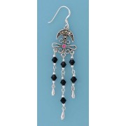 SPC BLACK CRYSTAL CHANDELIER EARRINGS