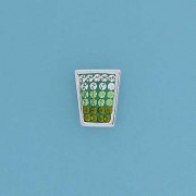 SPC FADING GREEN CRYSTAL SET STUDS     =
