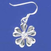 SPC 4mm CZ FLOWER DROP EARRING