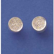 SPC PAVE SET 10mm ROUND CZ SET STUDS  -