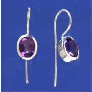 SPC OVAL PURPLE STONE WIRE FIT.DROPS   =
