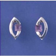 SPC 4mm SQ.AME SET 9x7 MARQUISE STUD