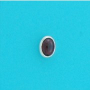 SPC 7x5mm OVAL GARNET RUBSET STUDS     =