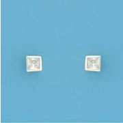 SPC 3mm SQUARE CZ STUDS