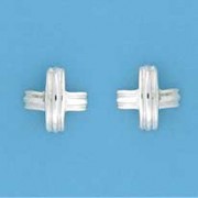 SPC LINED DOMED CROSS STUDS