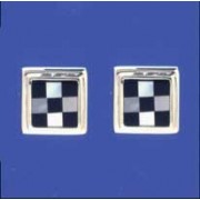 SPC 11mm SQ.ONYX/M.O.P CHEQUERED STUDS
