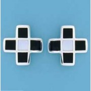 SPC M.O.P/ONYX CHECKERED INLAY PLUS STUD