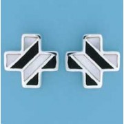 SPC M.O.P/ONYX DIAGONAL INLAY PLUS STUDS