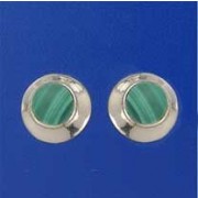 SPC 8mm MALACITE STUD/3mm PLAIN RIM    =