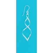 SPC DROP EARING OPEN PEAR TWIST