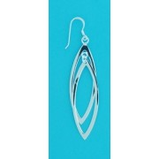SPC DROP ERRINGS DOUBLE FLAT OVAL
