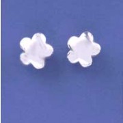 SPC 10mm CAST POLISHED FLOWER STUDS    =