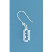SPC 14x7mm RAZOR BLADE DROP EARRINGS   =